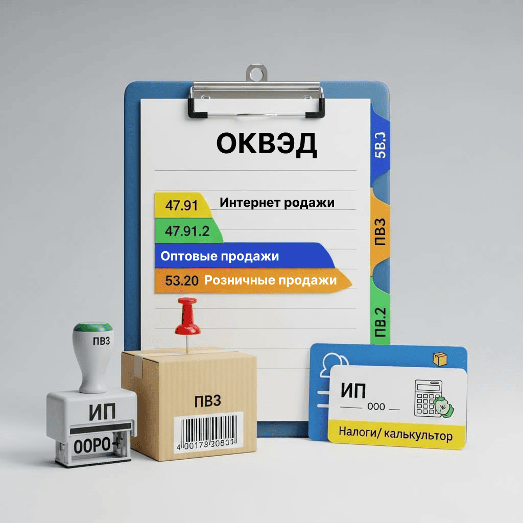 ОКВЭД для торговли на маркетплейсе: что выбрать ИП и как указать