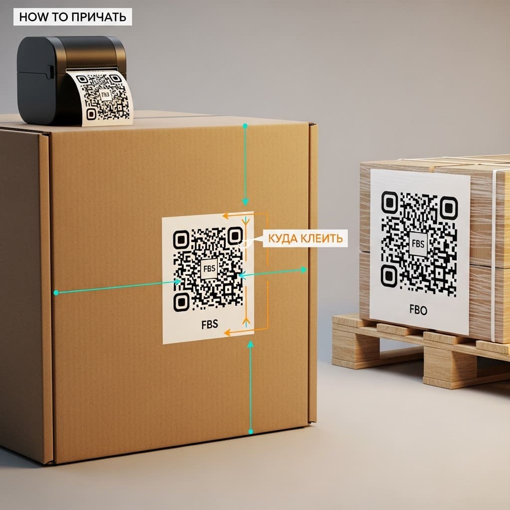 QR код поставки на Wildberries: инструкция FBS и FBO, где клеить